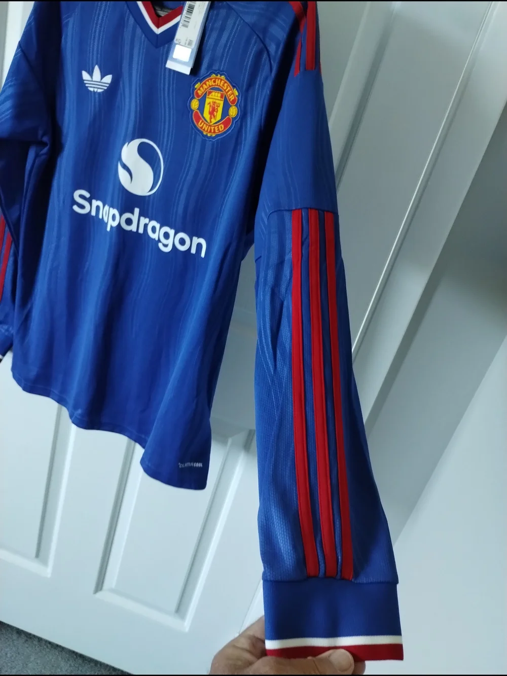 adidas Manchester United Long-Sleeve Jersey  sz large